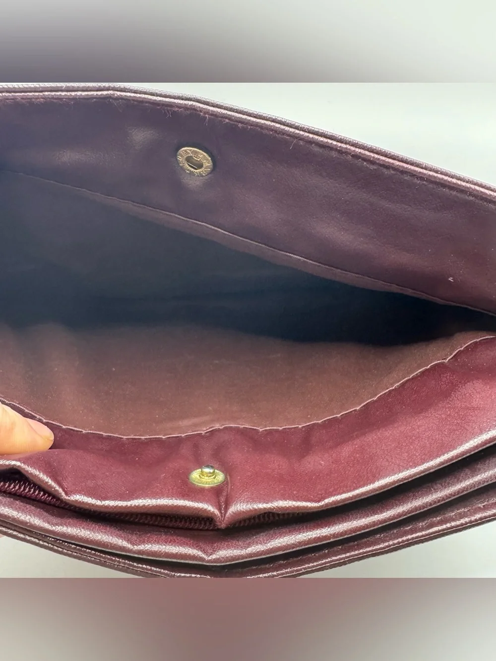 VTG Womens Plum Handbag Wristlet  Whimsygoth Dark Academia Accessory Snaps